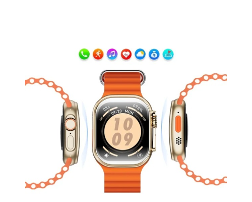 Смарт годинник W&O X10 Ultra 3 gold PLS-00-00161352