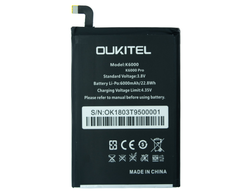 Акумулятор Oukitel K6000/ K6000 Pro PLS-00-00067110