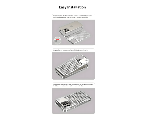 Чохол Aluminium Case iPhone 13 Pro silver PLS-00-00121008