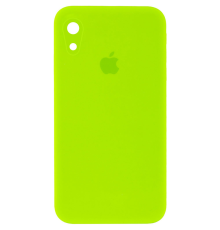 Чохол Silicone Case Квадратні Борти Full Camera iPhone XR neon green PLS-00-00104656