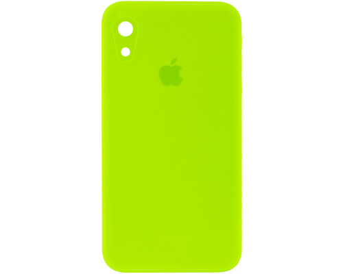 Чохол Silicone Case Квадратні Борти Full Camera iPhone XR neon green PLS-00-00104656
