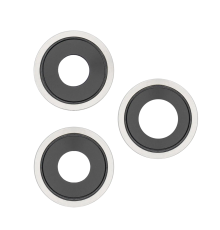 Скло камери Apple iPhone 12 Pro Max з рамкою silver (Original) PLS-00-00068107