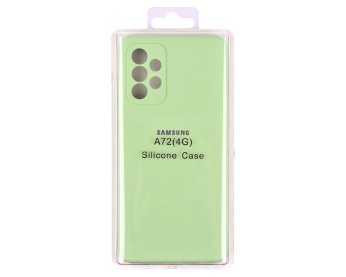Чохол Silicone Cover Full Camera Samsung A725 Galaxy A72 mint PLS-00-00112241
