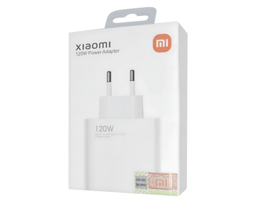 Зарядний пристрій Xiaomi 120W Gan 1USB-A (Original China) white PLS-00-00138382