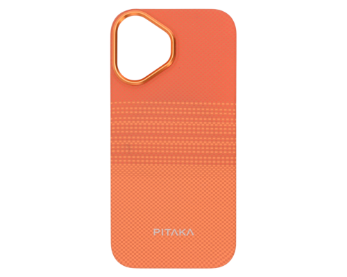 Чохол Pitaka Ultra Slim with Magnetic для iPhone 16 sunset orange (OEM) PLS-00-00162071