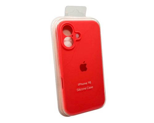 Чохол Silicone Case Full Camera Protective для iPhone 16 peach PLS-00-00130755