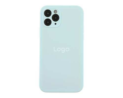 Чохол Silicone Case Квадратні Борти Full Camera для iPhone 11 Pro Max sky blue PLS-00-00112495