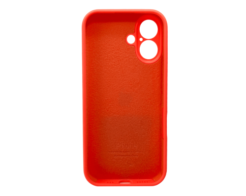 Чохол Silicone Case Full Camera Protective для iPhone 16 peach PLS-00-00130755