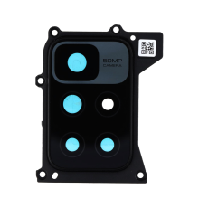 Скло камери Xiaomi Redmi 10 з рамкою black (Original) PLS-00-00094931
