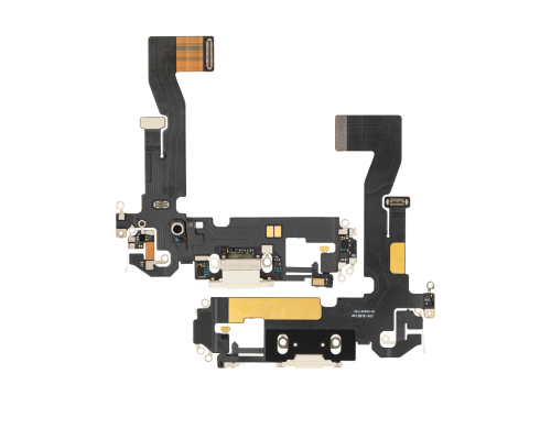 Шлейф iPhone 12 з роз'ємом зарядки gold (Original Used) PLS-00-00093427