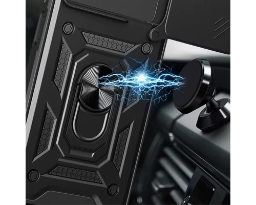 Чохол Camshield Serge Ring for Magnet Xiaomi Redmi Note 14 4G (Global) black PLS-00-00144299