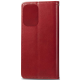 Чохол-книжка Leather GETMAN with card holder Xiaomi Redmi 12 red PLS-00-00128976