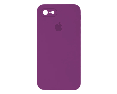 Чохол Silicone Case Квадратні Борти Full Camera iPhone 7 purple PLS-00-00107556