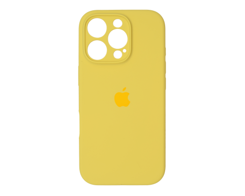 Чохол Silicone Case Full Camera Protective iPhone 16 Pro yellow PLS-00-00130571