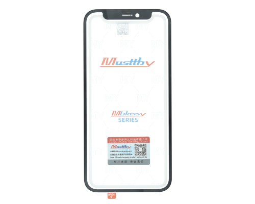 Скло дисплея iPhone 12 mini з OCA black (Musttby) PLS-00-00130418