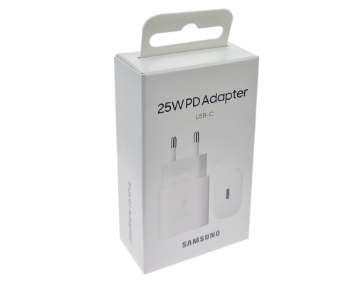 Зарядний пристрій Samsung EP-TA800 25W 3A 1USB-C retail packing (Original) white PLS-00-00107377