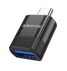 Перехідник OTG Borofone BV18 USB 3.0 to Type-C black PLS-00-00137362