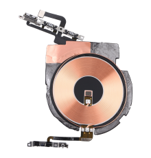 Шлейф iPhone 12 з кнопками ввімкнення, гучності та бездротовою зарядкою (Original Used) PLS-00-00107467