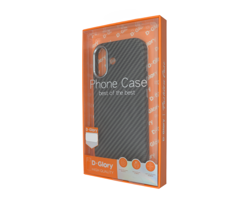 Чохол D Glory Ultra Slim with MagSafe iPhone 17 carbon PLS-00-00149358