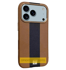 Чохол шкіряний Rally with Magnetic для iPhone 17 Air brown black PLS-00-00160021