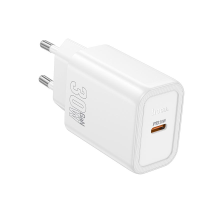 Зарядний пристрій Hoco N62 30W 3A 1USB-C white PLS-00-00139502