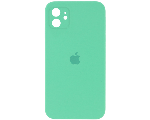 Чохол Silicone Case Full Camera Protective iPhone 12 spearmint PLS-00-00104601