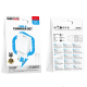 Зарядний пристрій Borofone BAS71A 10.5W 2.1A USB-A з кабелем A-C white PLS-00-00147787