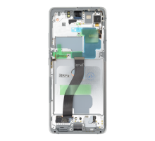 Дисплей Samsung G998 Galaxy S21 Ultra з сенсором та рамкою silver (Original Assembled) PLS-00-00157776