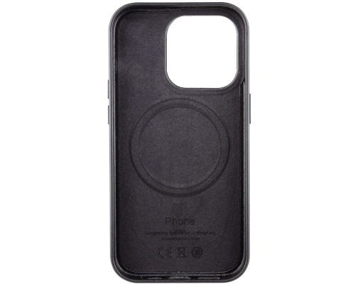 Чохол Leather Case with MagSafe iPhone 13 Pro Max black PLS-00-00109748