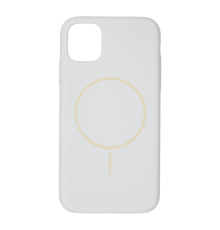 Чохол Silicone case Beats with MagSafe iPhone 11 white PLS-00-00155173
