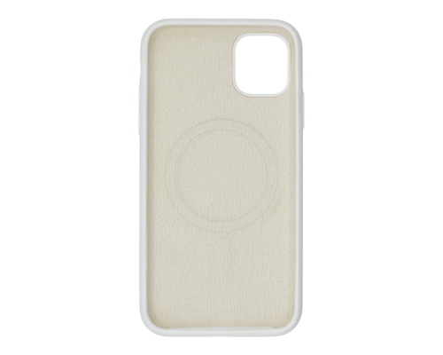 Чохол Silicone case Beats with MagSafe iPhone 11 white PLS-00-00155173