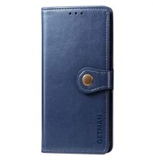 Чохол-книжка Leather GETMAN with card holder Xiaomi Redmi Note 11 Pro 5G blue PLS-00-00095792