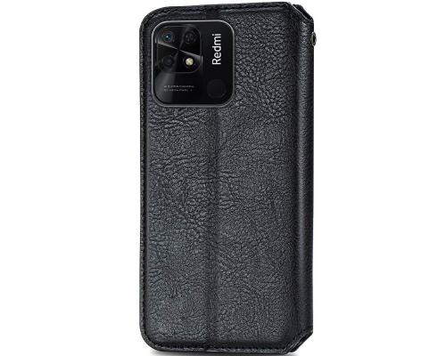 Чохол-книжка Leather Cubic Xiaomi Redmi 10C black PLS-00-00098712