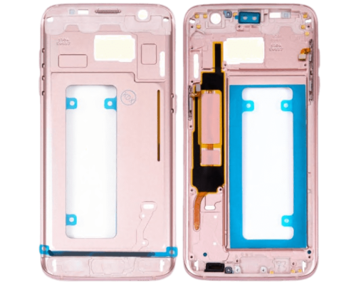 Рамка дисплея Samsung G935 Galaxy S7 Edge pink (Original China) PLS-00-00067656