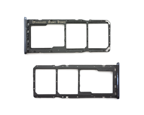 Тримач SIM-карти та карти пам'яті Samsung A750F Galaxy A7 (2018) Dual Sim black PLS-00-00026595