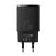 Зарядний пристрій Baseus Compact 20W 3A 1USB-A+1USB-C black PLS-00-00079874