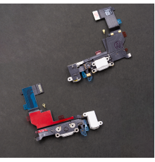 Шлейф iPhone 5s з роз'ємом зарядки та навушників white (Original China) PLS-00-00020819