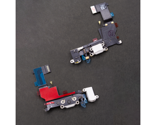 Шлейф iPhone 5s з роз'ємом зарядки та навушників white (Original China) PLS-00-00020819