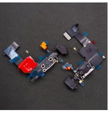 Шлейф iPhone 5C з роз'ємом зарядки та навушників black (Original China) PLS-00-00020818