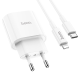 Зарядний пристрій Hoco C94A 20W 3A 1USB-C з кабелем Lightning white PLS-00-00091697