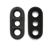 Скло камери Apple iPhone XS з рамкою silver (Original) PLS-00-00026655