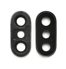 Скло камери Apple iPhone XS з рамкою silver (Original) PLS-00-00026655