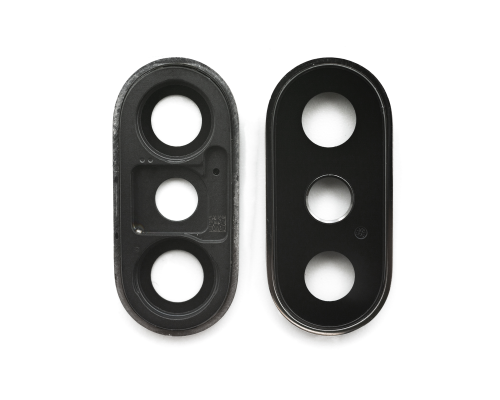 Скло камери Apple iPhone XS з рамкою silver (Original) PLS-00-00026655