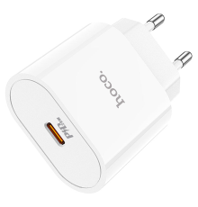 Зарядний пристрій Hoco C94A 20W 3A 1USB-C з кабелем Lightning white PLS-00-00091697