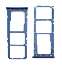 Тримач SIM-карти та карти пам'яті Samsung A750F Galaxy A7 (2018) Dual Sim blue PLS-00-00026596
