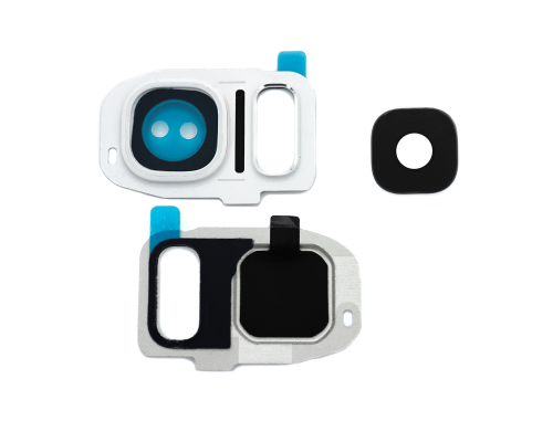 Скло камери Samsung G930 Galaxy S7 з рамкою white PLS-00-00019871