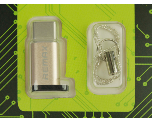 Перехідник Remax Micro USB to Type-C silver PLS-00-00016557