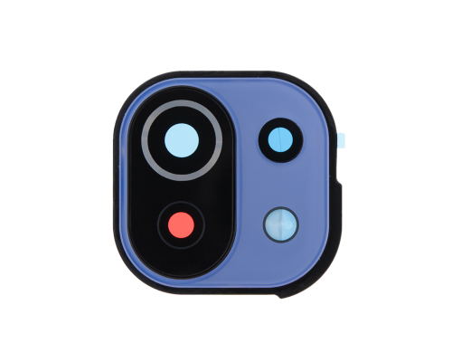Скло камери Xiaomi Mi 11 Lite з рамкою blue (Original) PLS-00-00079591
