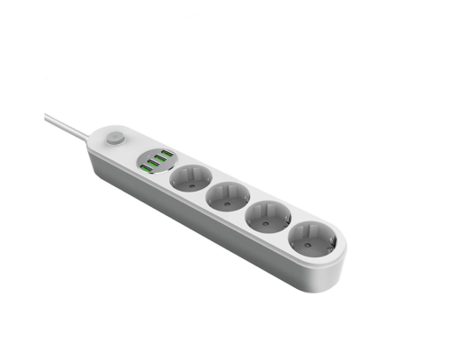 Мережевий фільтр LDNIO SE4432 17W 3.4A 4USB 2м white PLS-00-00100410