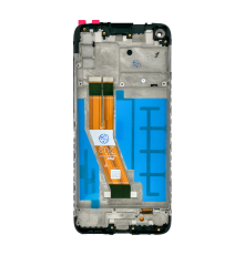 Дисплей Samsung A115 Galaxy A11 (2020) (Скло- 157,5 мм) з сенсором та рамкою black (Original China) PLS-00-00074937